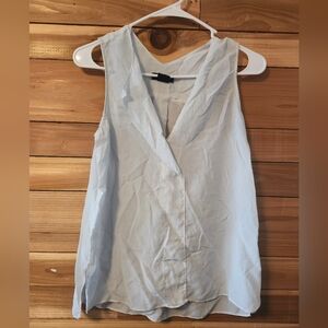 Elegant Sleeveless Top in Light Sheer Size Xs